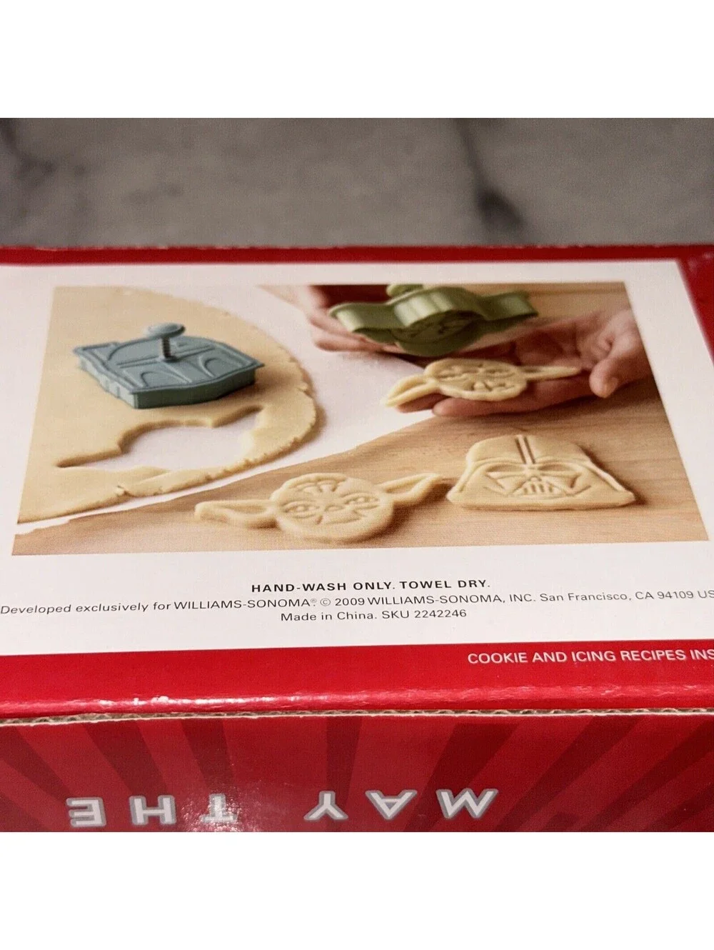NEW 4 Williams Sonoma Star Wars Cookie Cutters NIB Yoda Darth Vader Stormtrooper